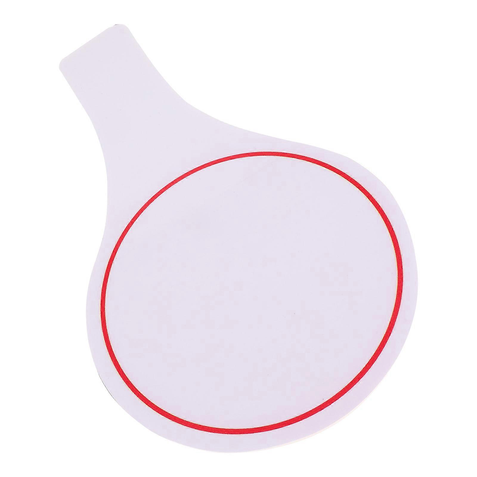 Dry Erase Paddle for Performance Scoring with Single-Sided Design