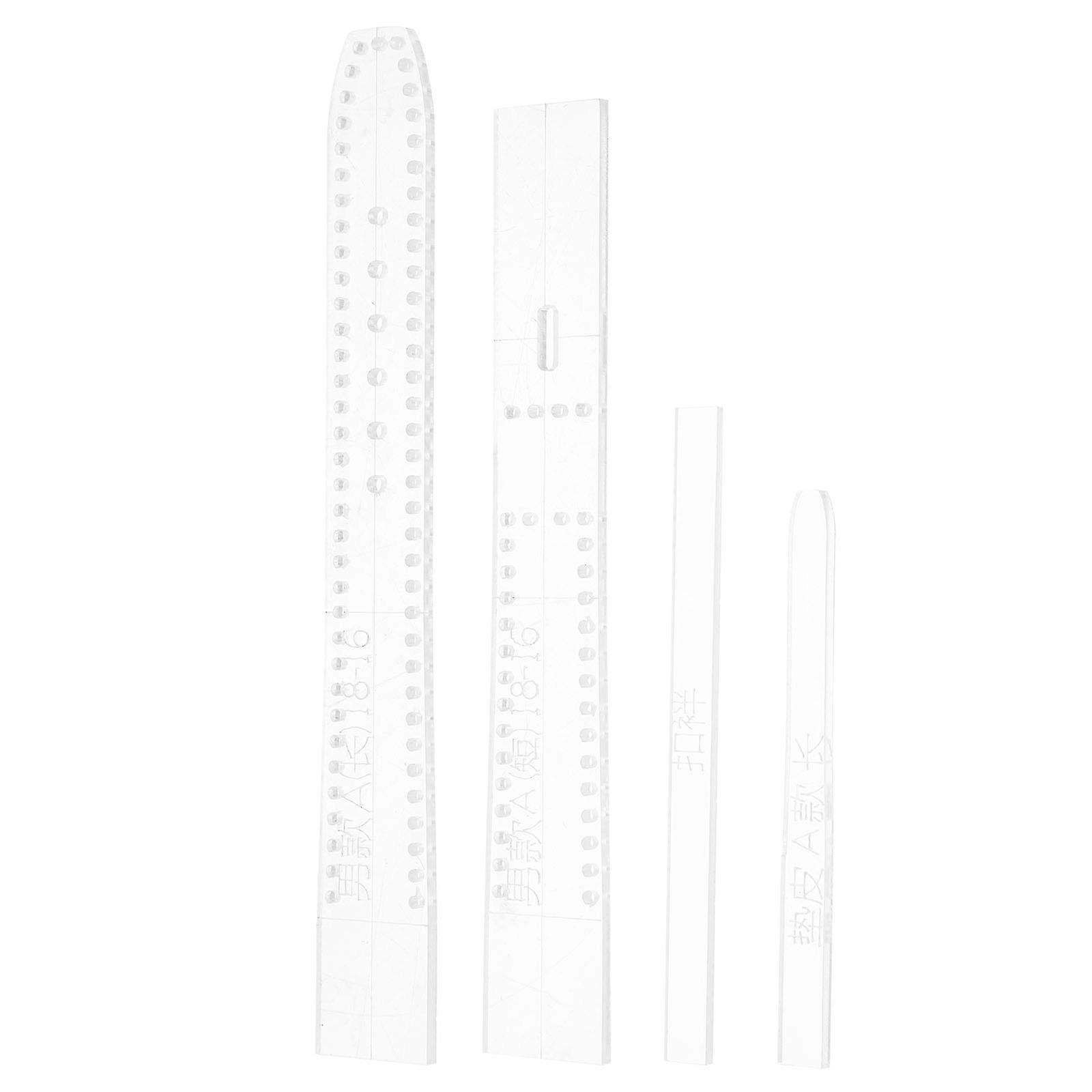 Clear Acrylic Watch Strap Template for DIY Craft with Unique Pattern Stencil 1816 3mm Thickness