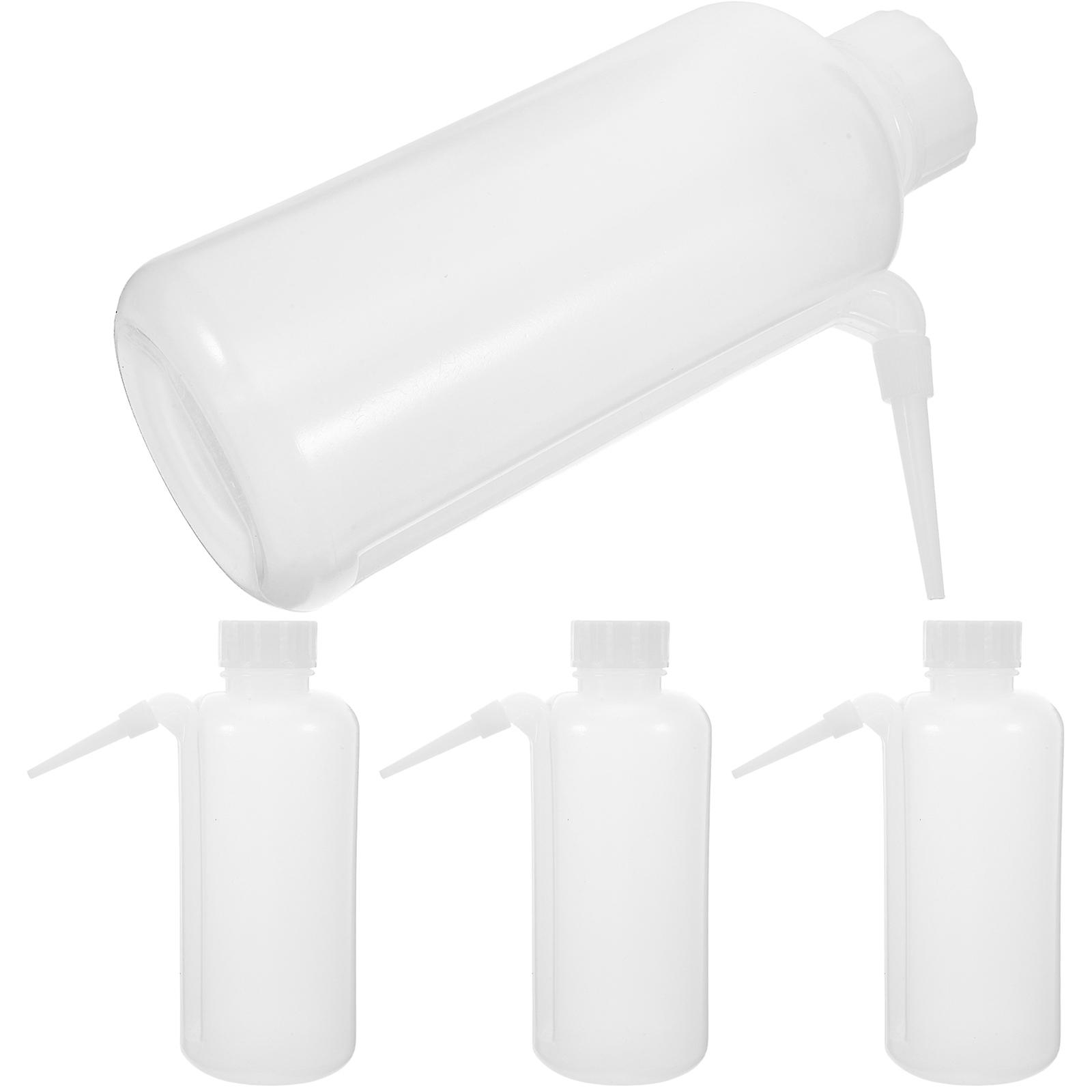 Laboratory Wash Bottles for Lab Use 4Pcs Translucent Polyethylene Squeeze Bottles