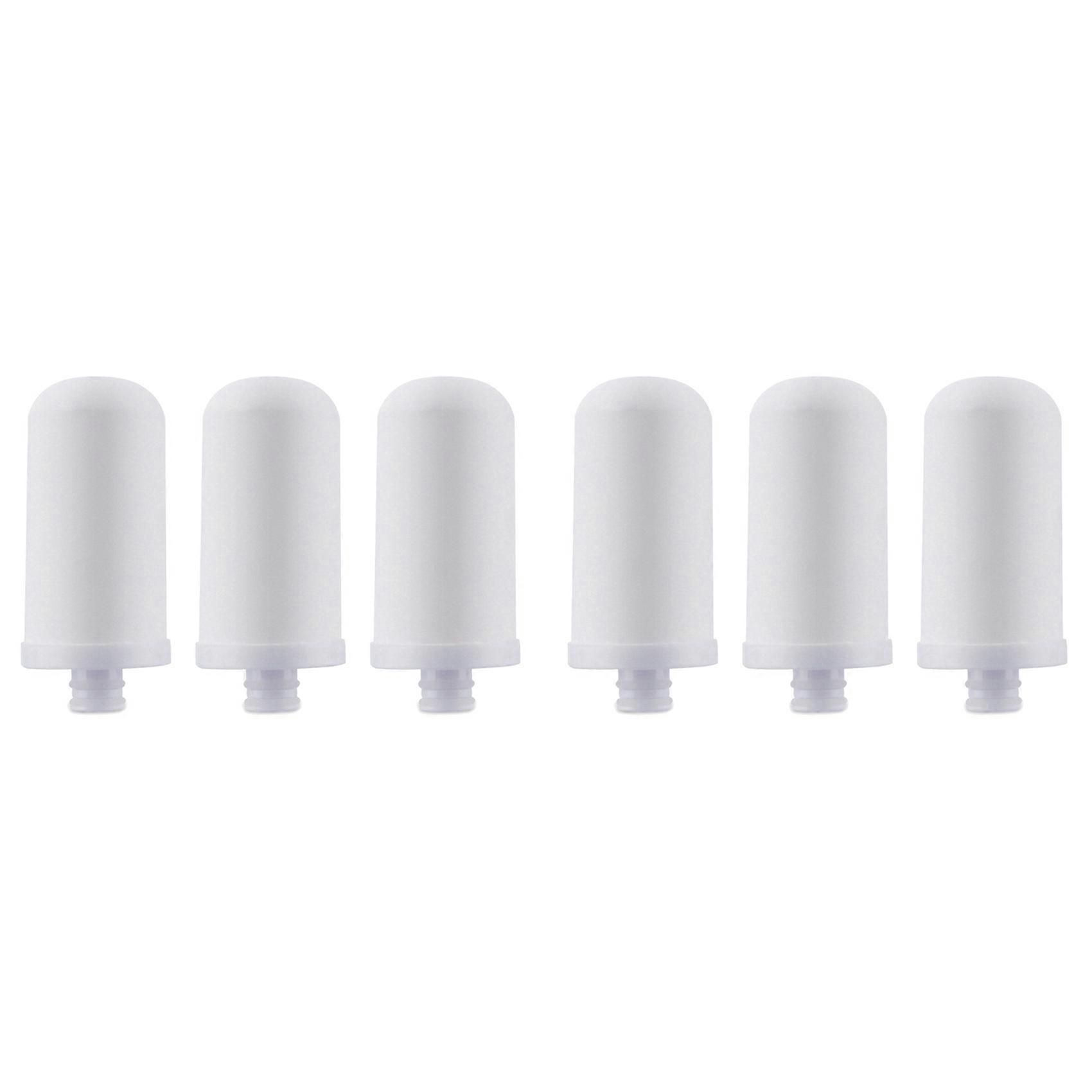 6Pcs Faucet Water Purifier Filter Elements Water Filter Pitcher Remove Fluoride, Lead, Microplastics for Home JN-15