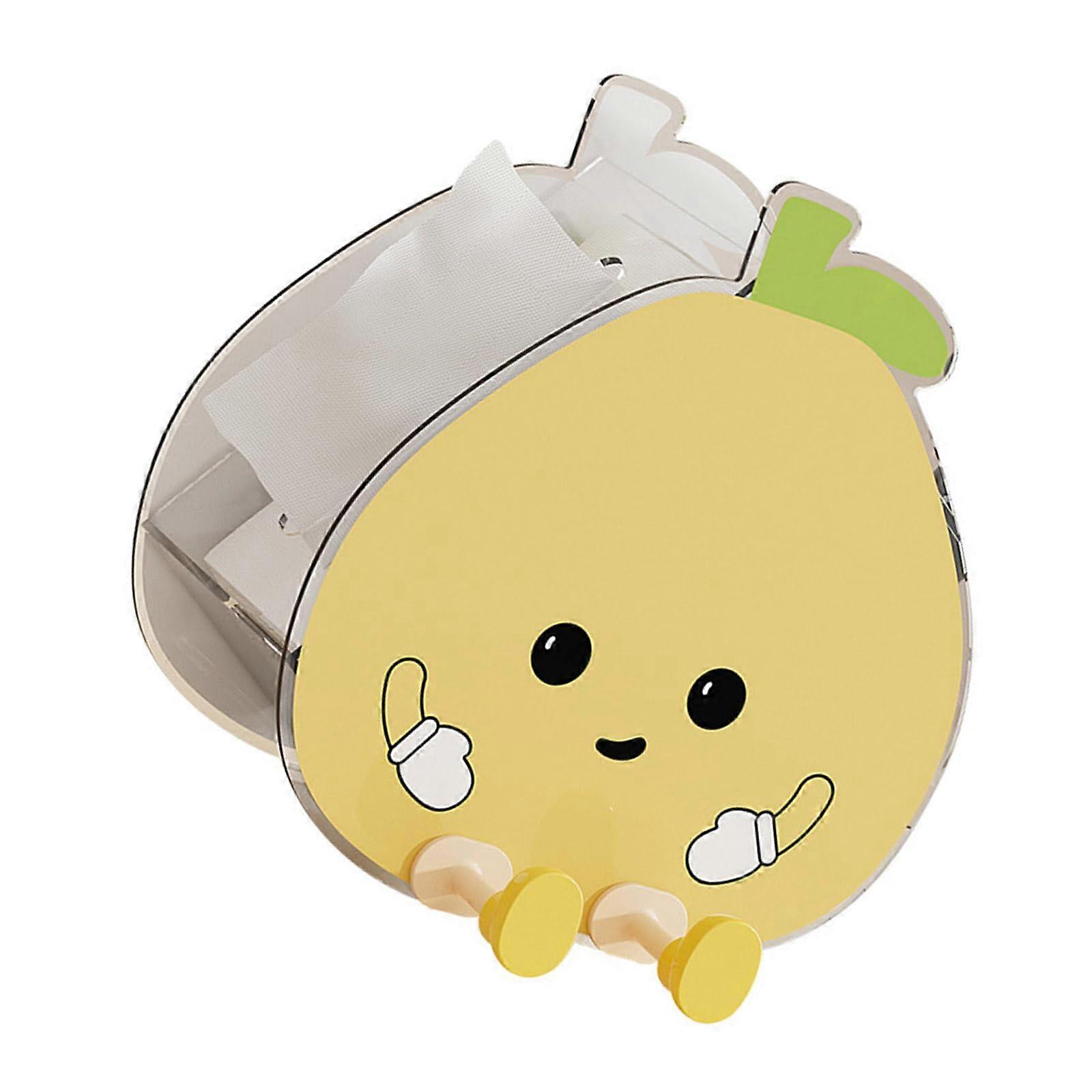 Tissue Box Organizer with Double Layer Storage and Multifunctional Compartments for Home and Office