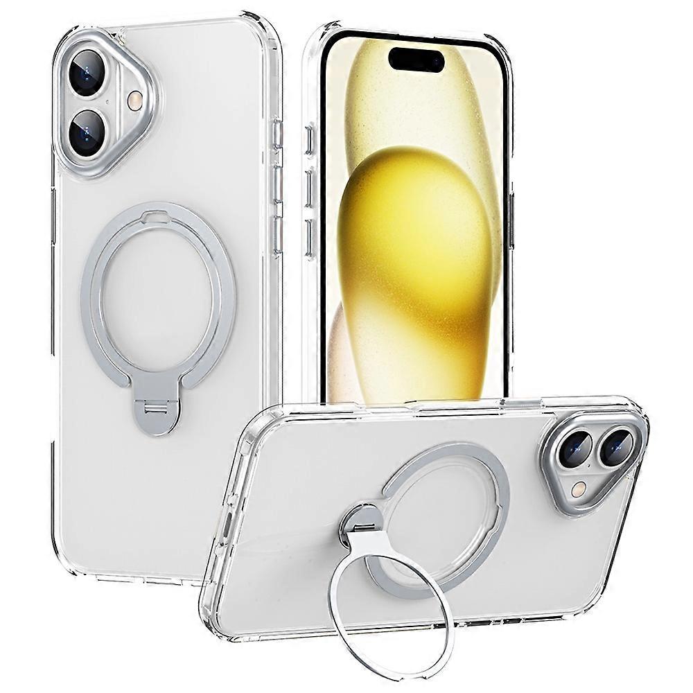 For iPhone 16 Phone Case Kickstand Matte Back Cover Compatible with MagSafe