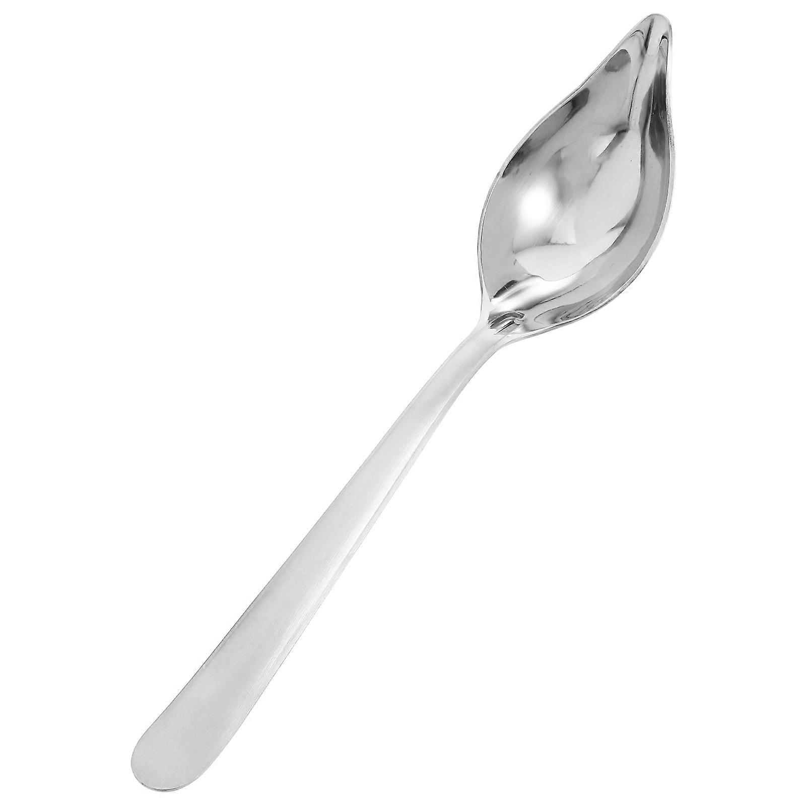 Kitchen Small Ladle Sauce Spoon Silver for Precise Sauce Drizzling