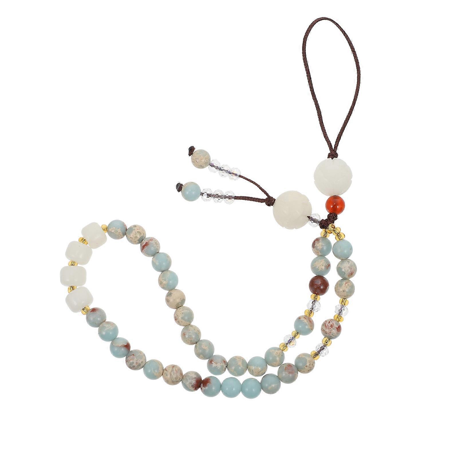 Creative Phone Beaded Chain Retro Bodhi Phone Strap for Decor