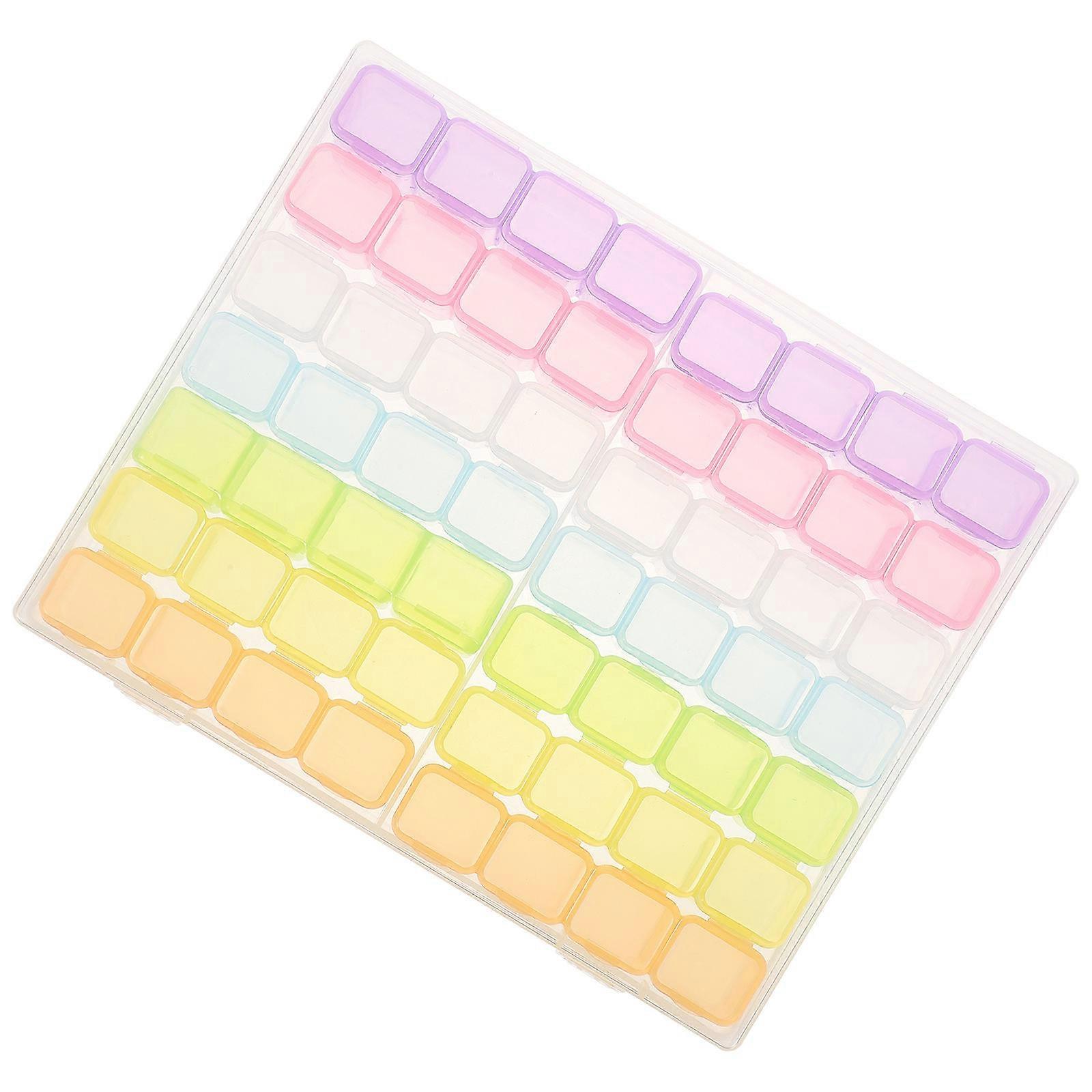 Nail Accessories Case for Storage 1Set Multi Color with 56 Compartments