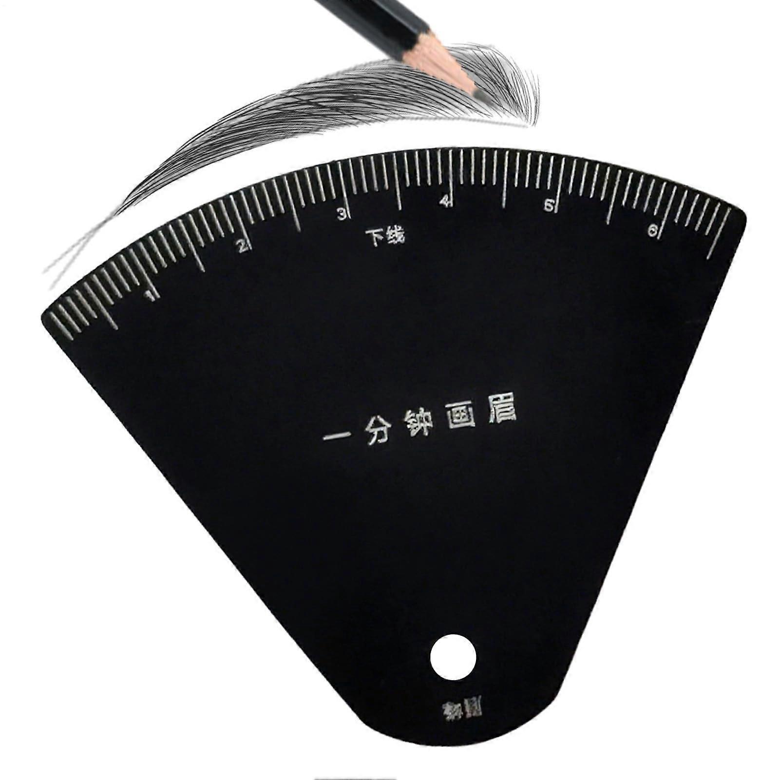 Professional Metal Eyebrow Mapping Stencil Tool for Precision Brow Alignment and Salon Use