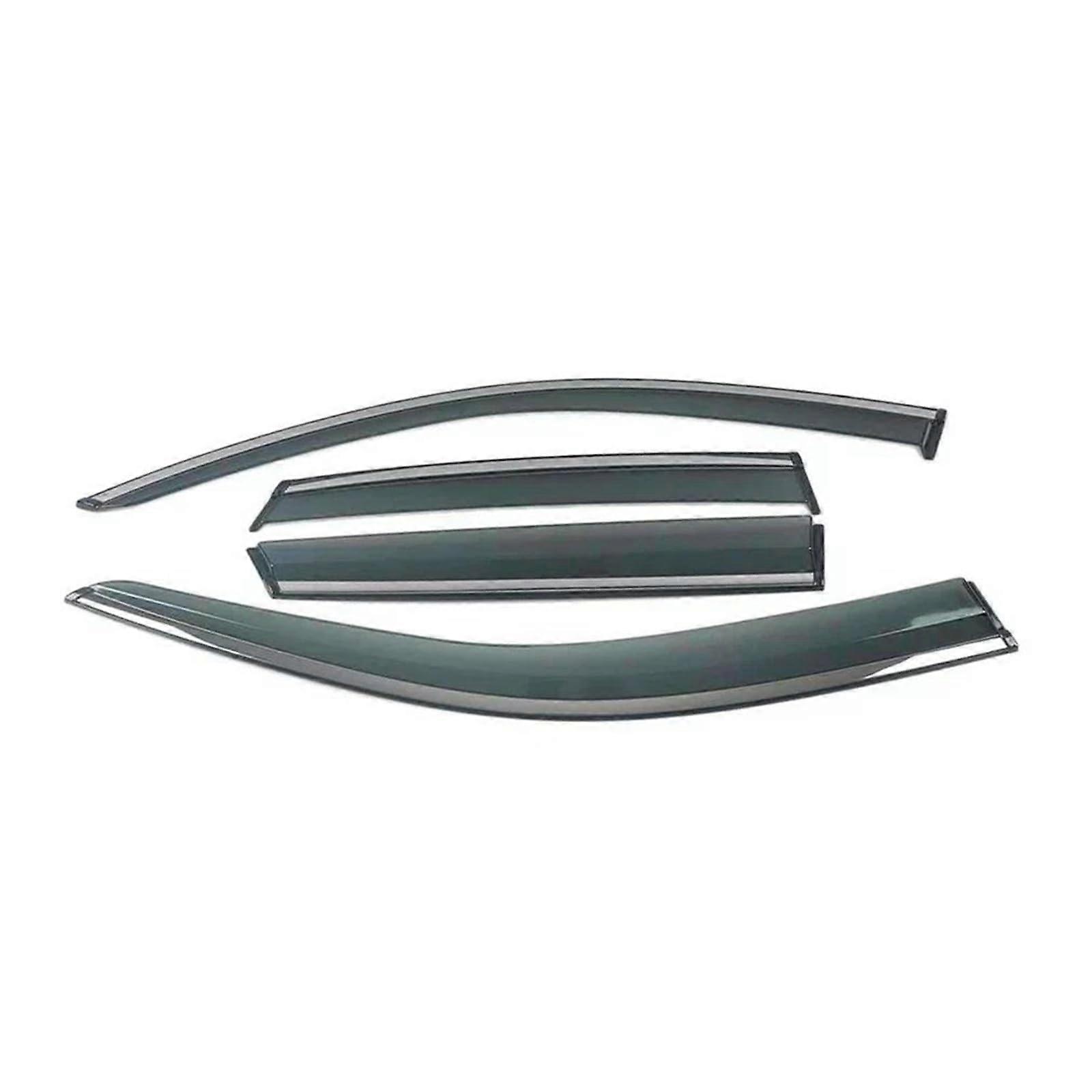 Window Visor Rain Guards with Chrome Strips for Ford Explorer 20202022 Rain Protection