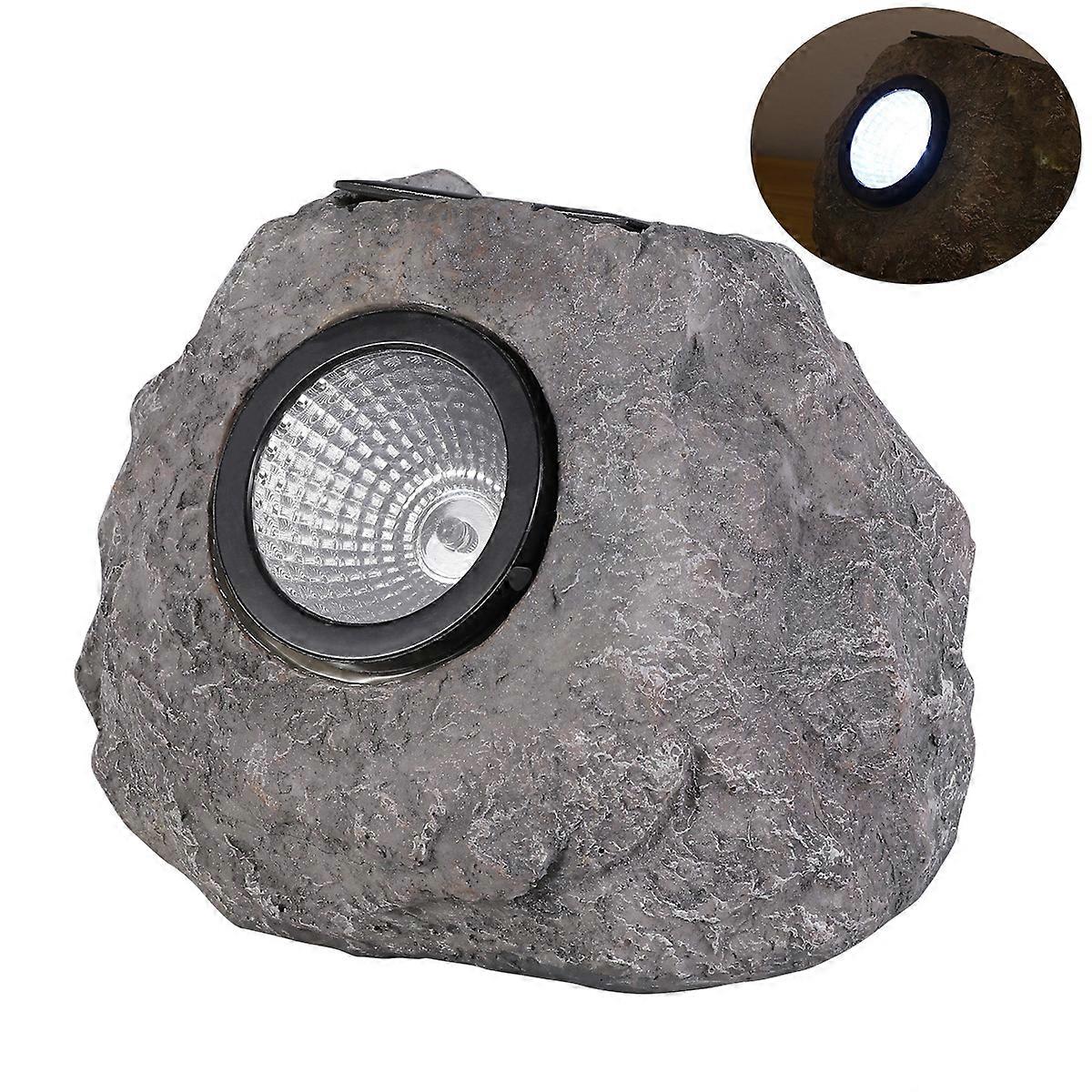 Pathway LED Lights Solar Powered Stone Garden Lamp for Lighting