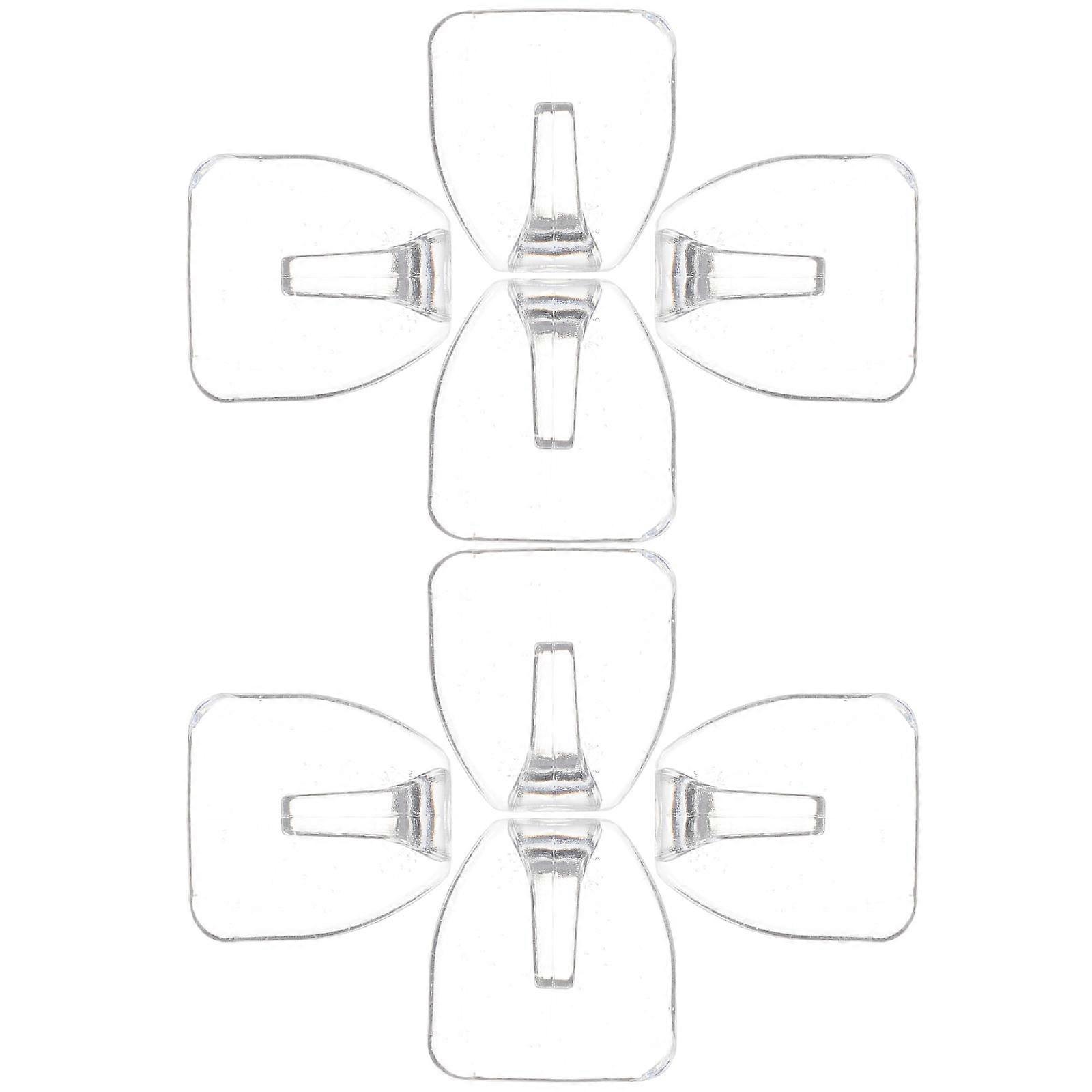 Self Adhesive Hooks Clear Wall Hooks for Kitchen Hanging 40Pcs