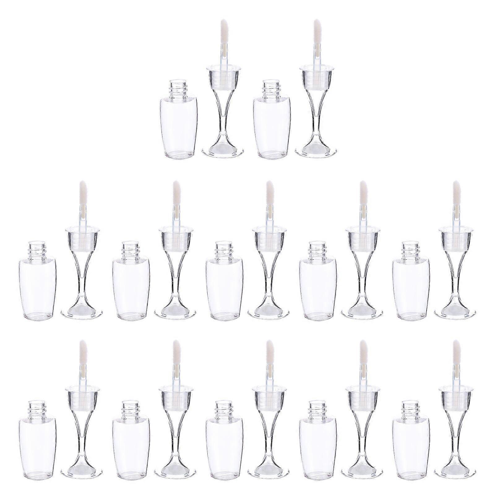 Plastic Lip Gloss Glass Shape for Storage 12Pcs Tubes