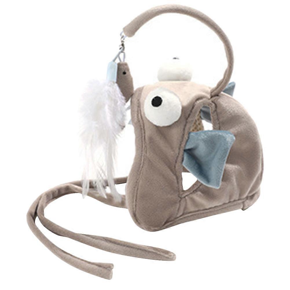 Cat Exercise Wand Shape Teaser Toy For Kittens Reducing Loneliness 2 Pcs