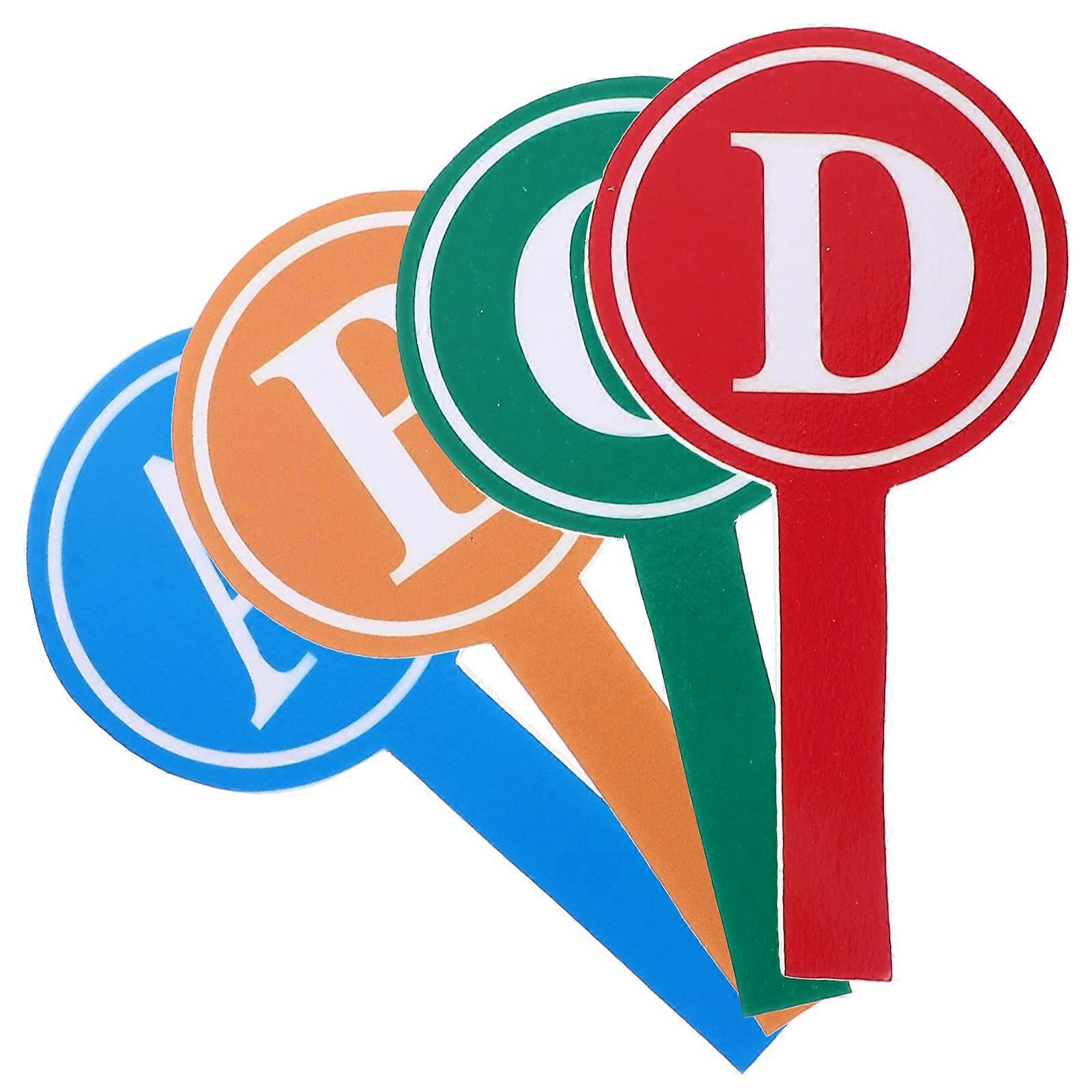 Scoreboard 4Pcs Single Blank Scoreboards for Writing Handheld Use