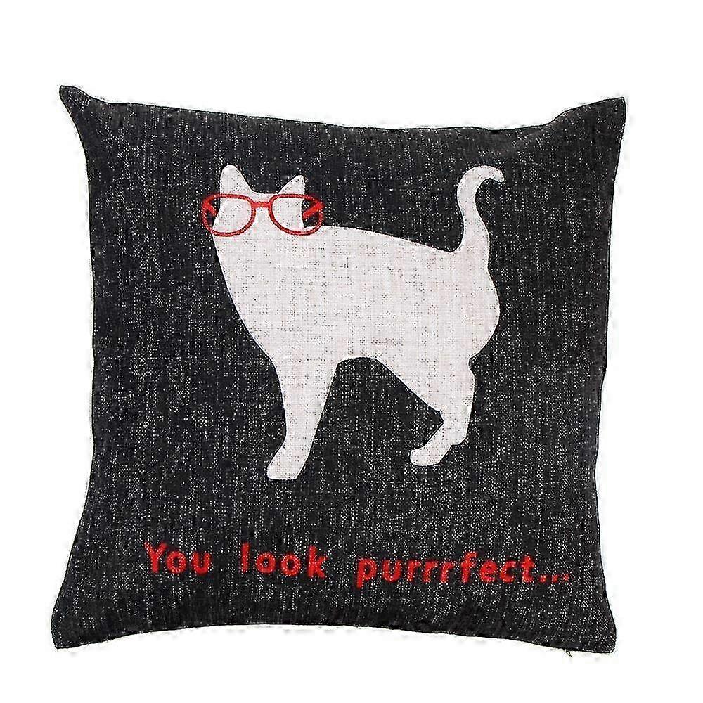 2026 Cute Cat Cotton Pillowcase