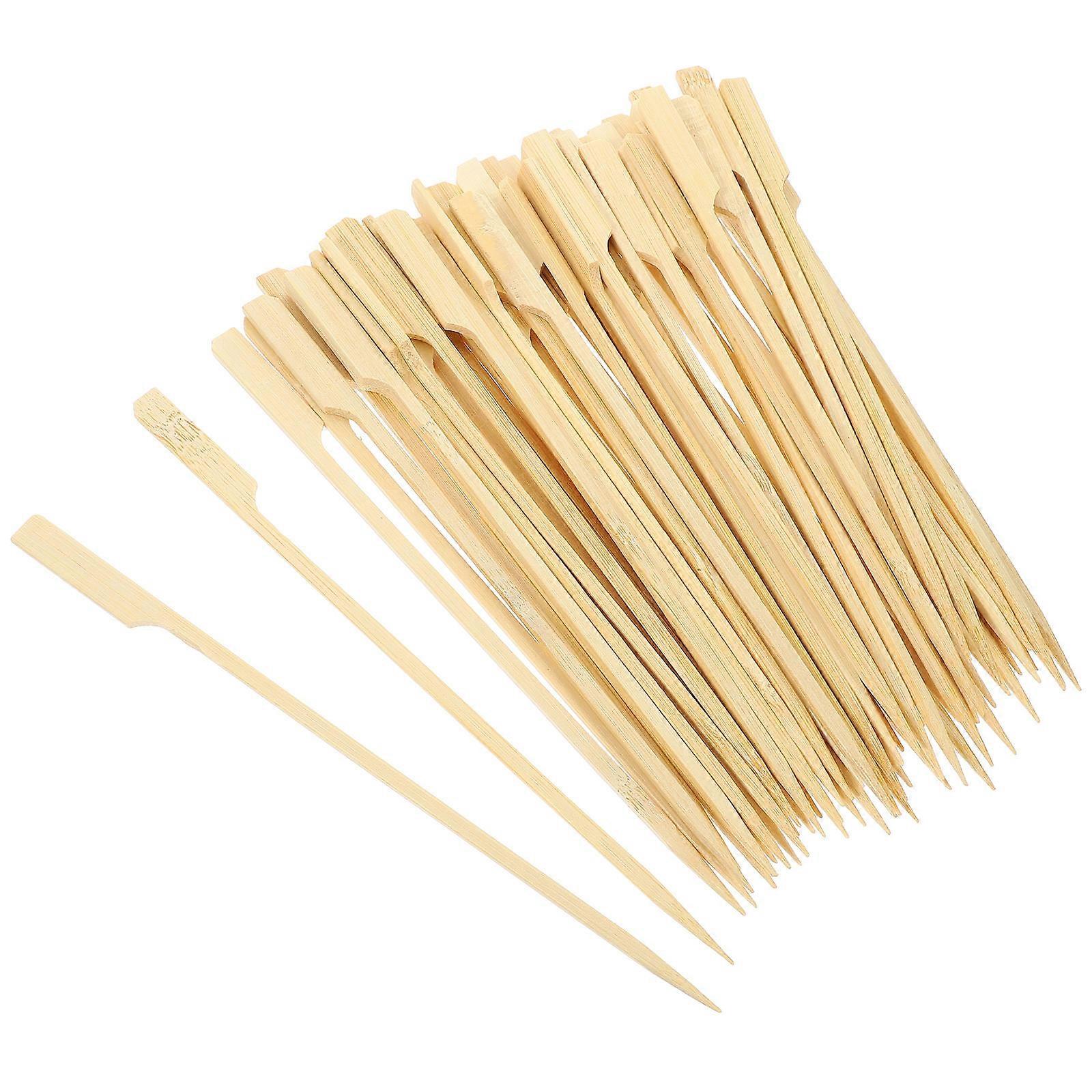 Convenient Bamboo Sticks Bamboo Skewer for Bbq 200Pcs Multi-Function Use