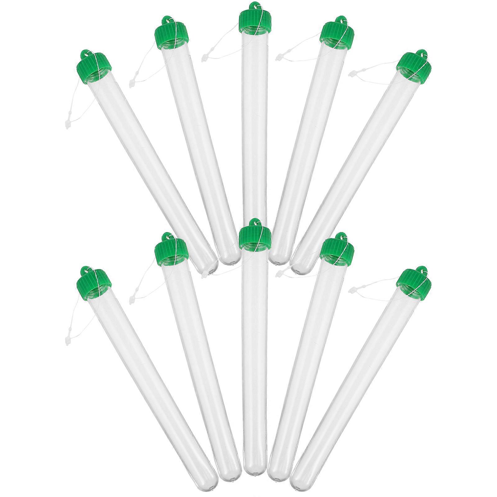 Transparent Sample Testing Tubes for Laboratory Use with Screw Caps 50Pcs Ps Vials