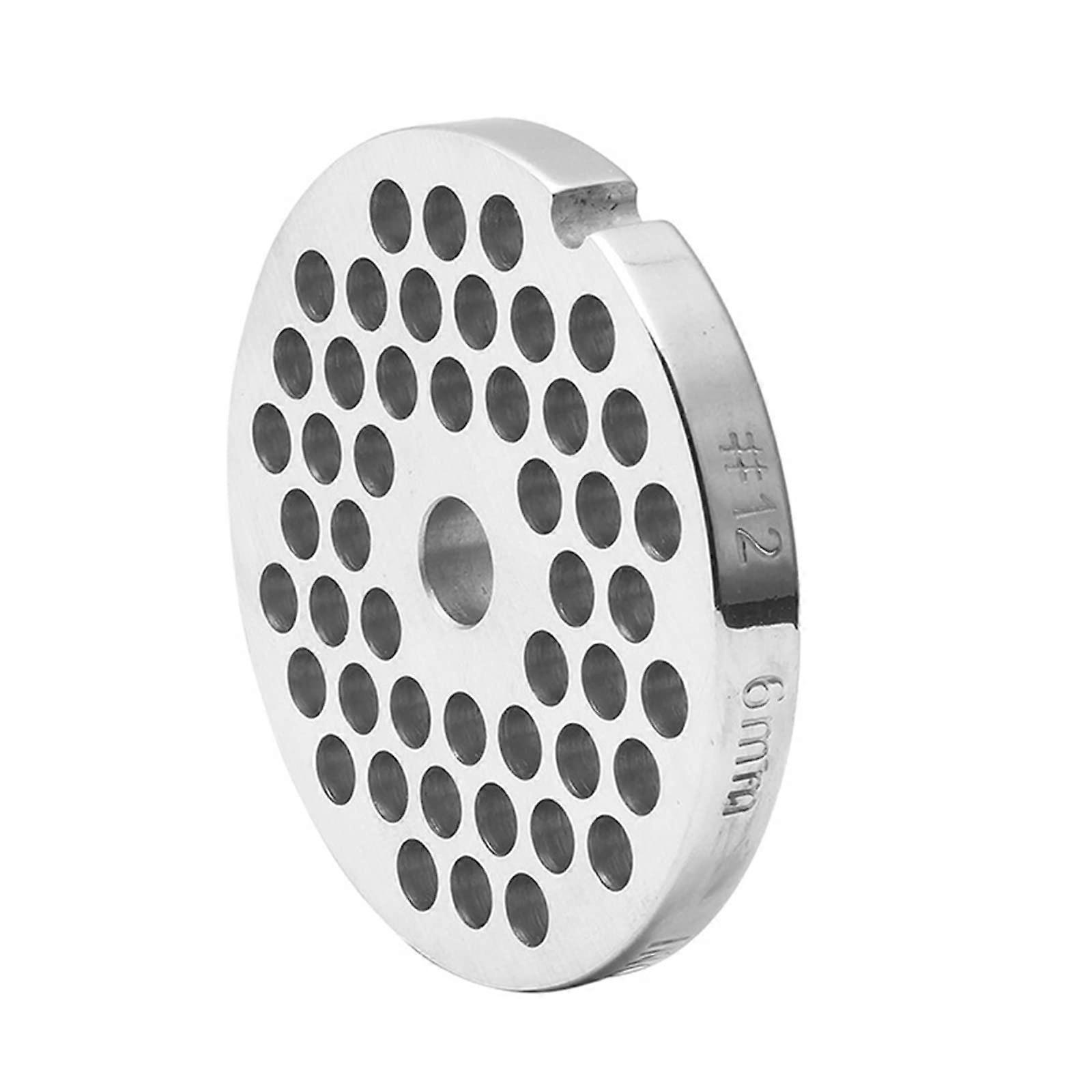 Stainless Steel Meat Grinder Plate Replacement Type 12 with Multiple Hole Sizes for Effortless Mincing
