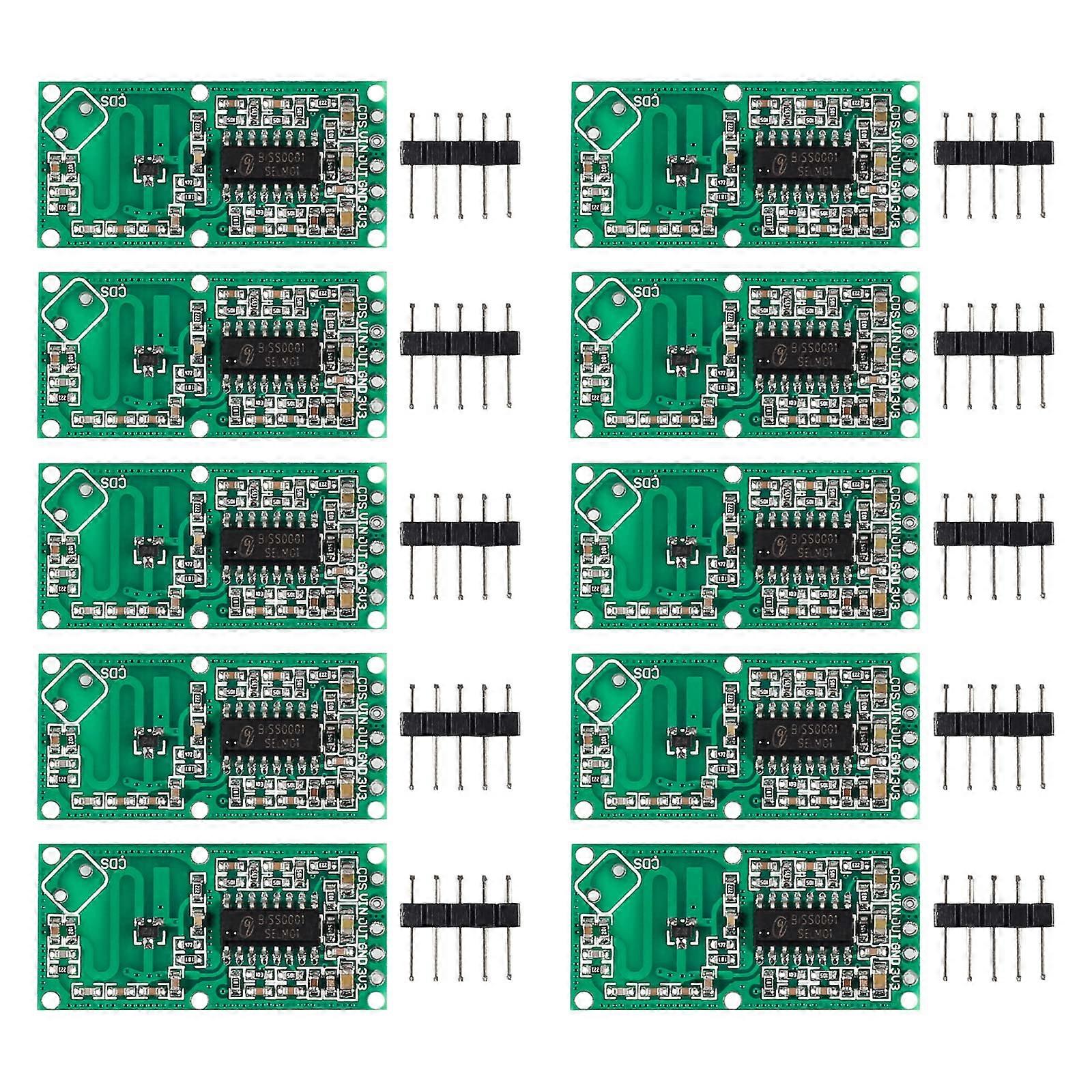 10PCS RCWL0516 Microwave Motion Sensor Module, Long Range Doppler Radar Motion Detector Switch