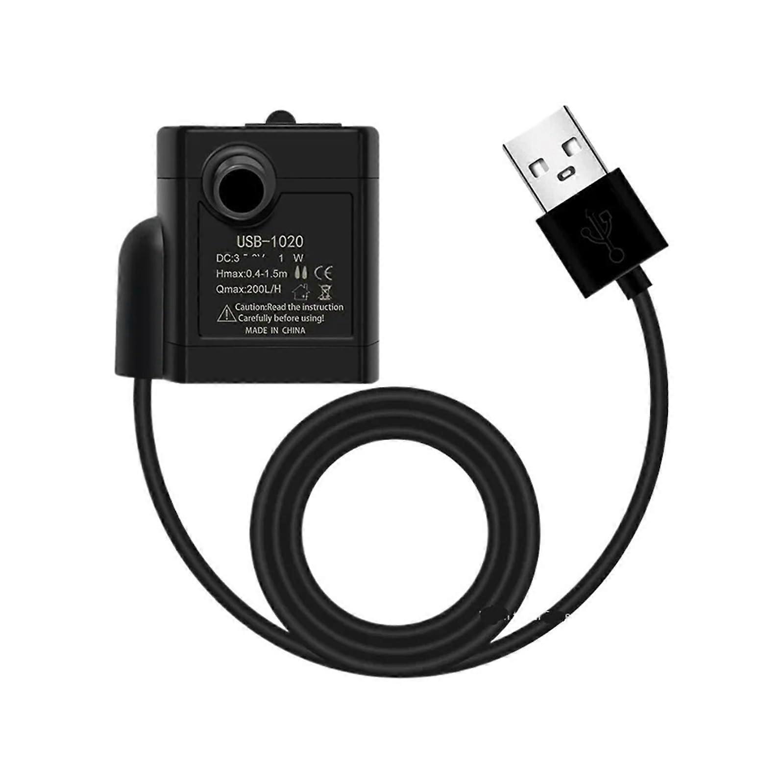 Mini Submersible Water Pump USB Powered Brushless Design for Silent Aquarium Cooling Circulation