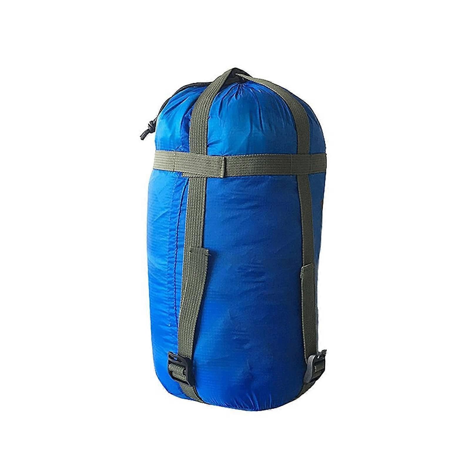 Waterproof Compression Stuff Sack with Cross Strap, Lightweight Outdoor Camping Storage Bag
