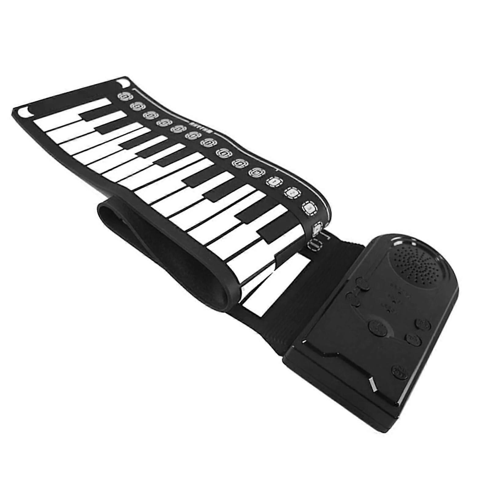 Roll Up Piano Keyboard 49 Keys Foldable Portable Electronic Keyboard with Builtin Speaker