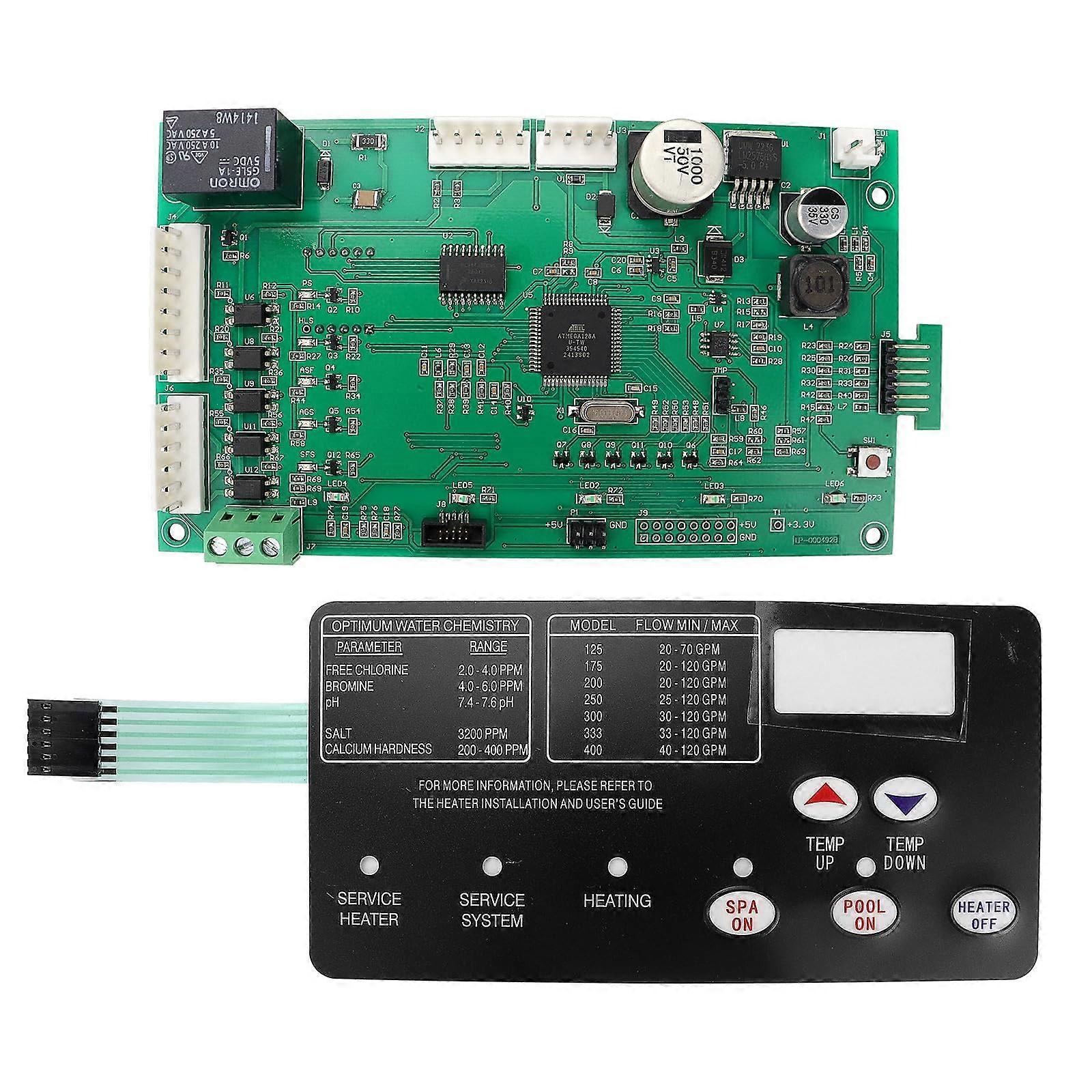 420020007S Control Board Kit with 472610Z Pad for Pentair MasterTemp and StaRite MaxETherm Heater