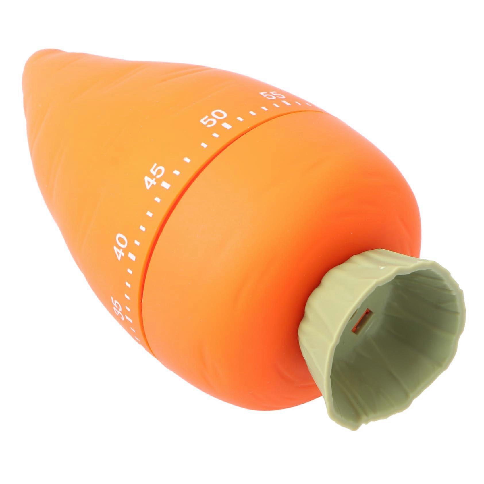 Carrot Shaped Mechanical Kitchen Timer with Loud Alarm for Cooking Baking and Study Time Management