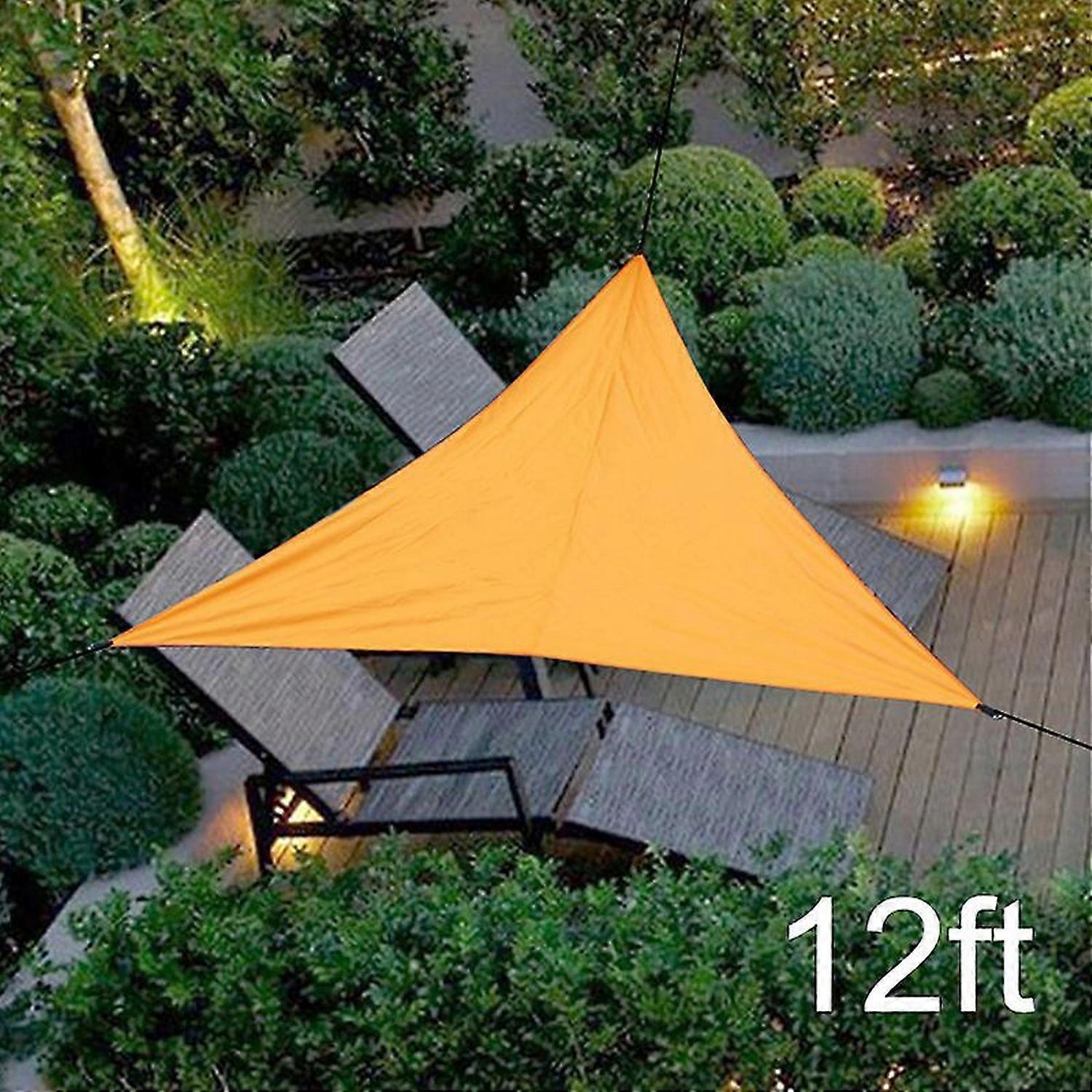 UV Protection Canopy Outdoor Shade Triangular Rainproof Sunproof Awning
