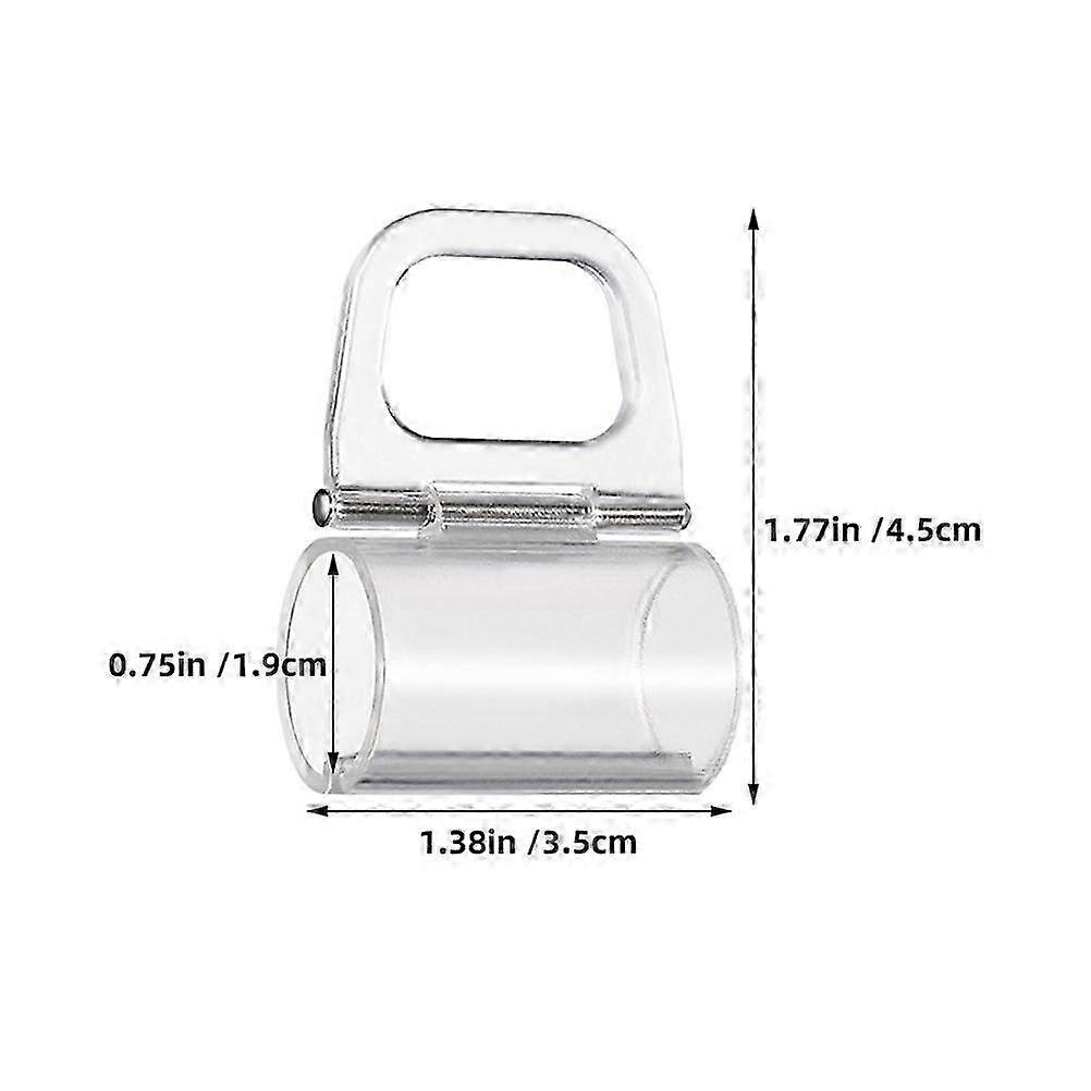 Cordless Roller Shade Handles Transparent Plastic Pull Down Clips 2Pcs