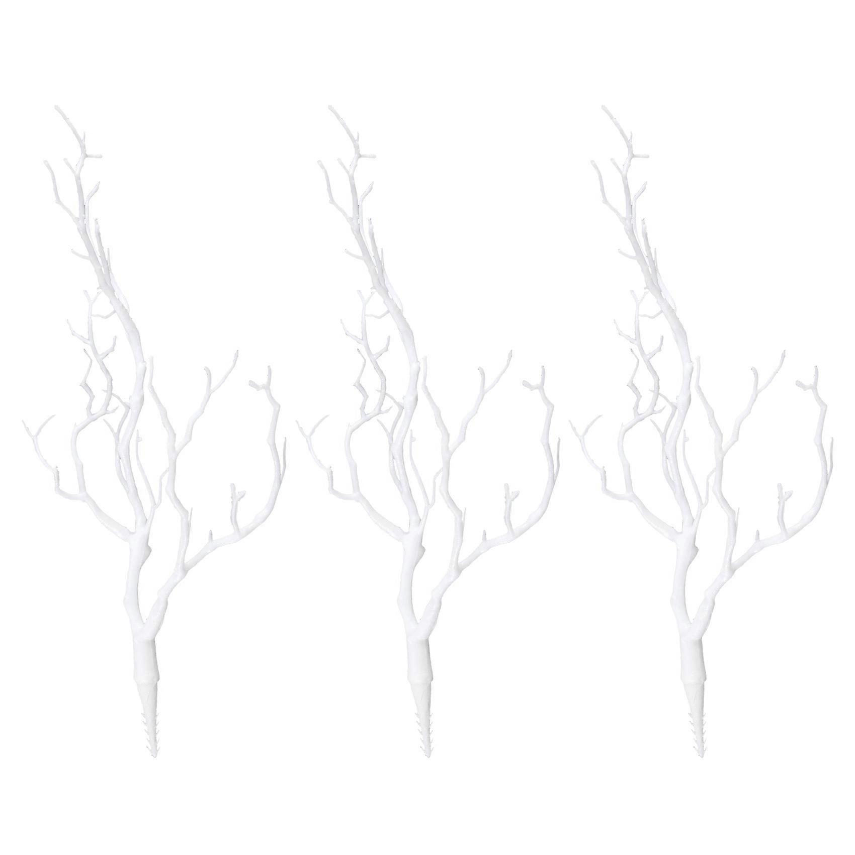 3 x Artificial White Dry Tree Branch Wedding