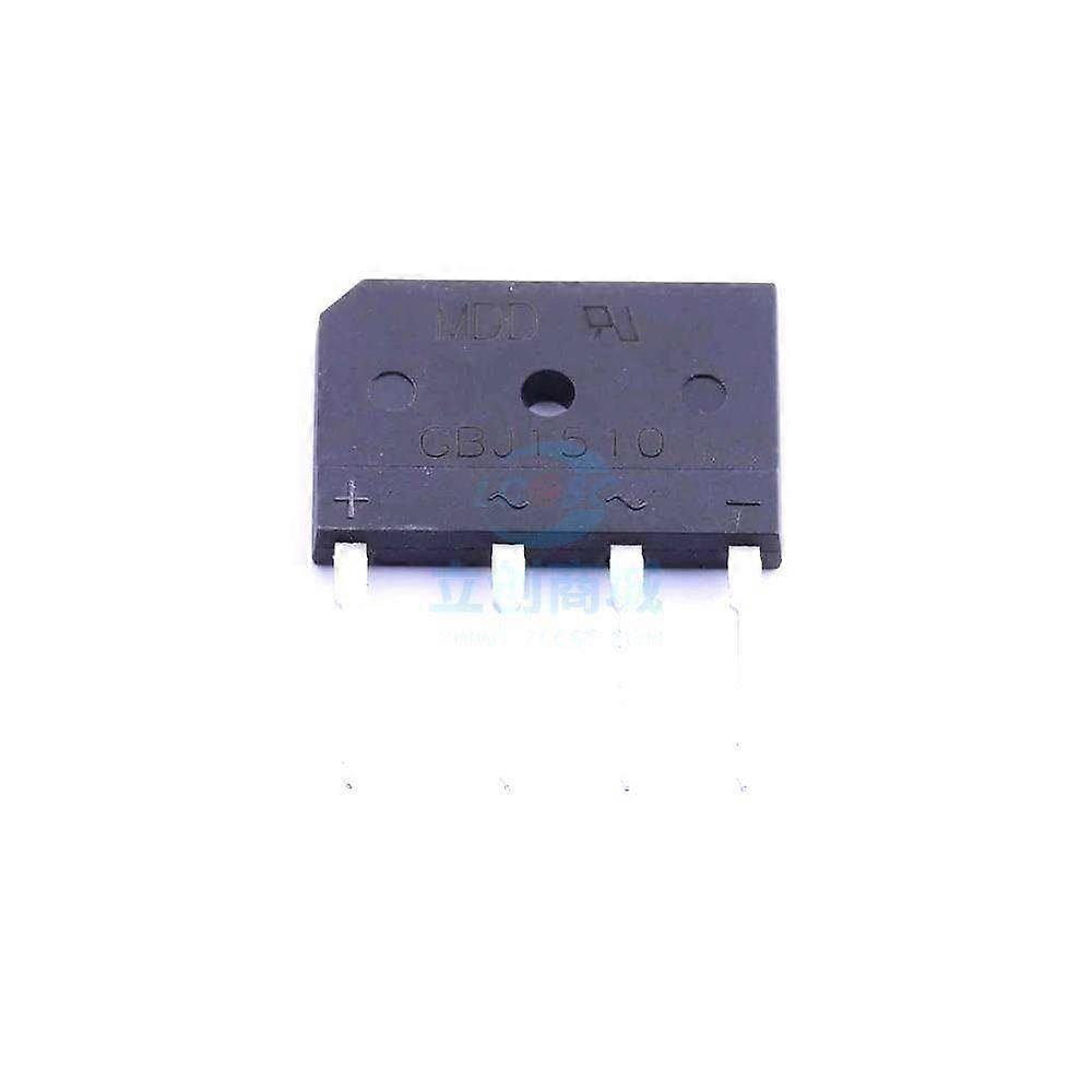 GBJ1510 1000V 15A Bridge Rectifier Module for Reliable ACDC Conversion, PCB Mount, 2 Pack
