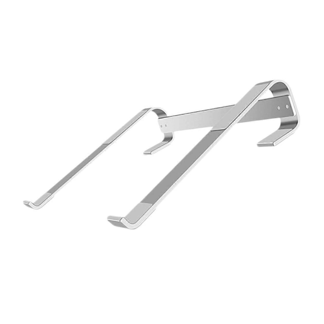 Laptop Stand Ergonomic Aluminum Riser for Desk with Cooling, Foldable Durable Holder, Silver
