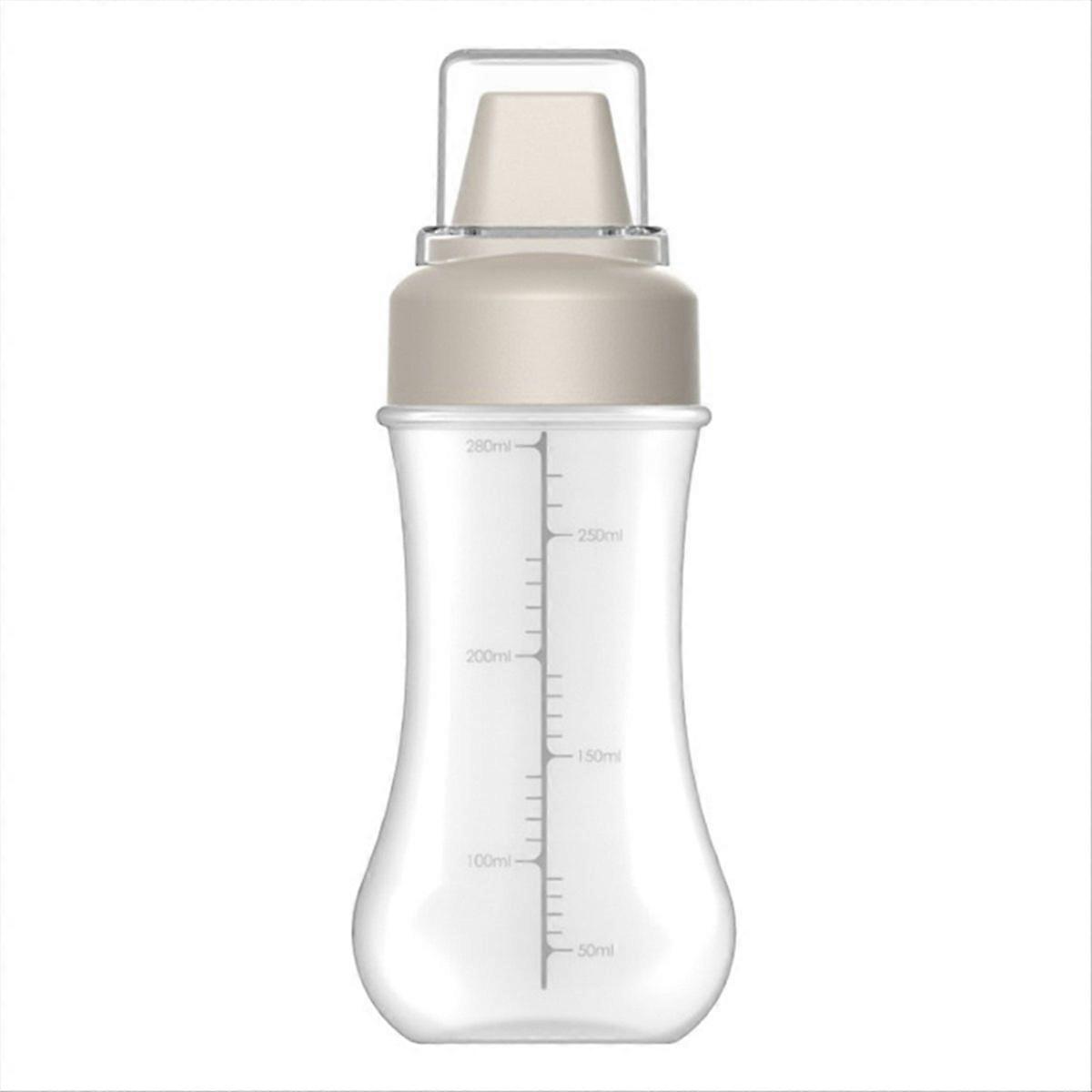 White Ketchup Squeeze Bottle Salad Container with Leak-Proof Cap