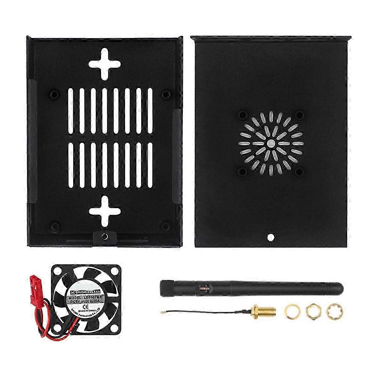 compatible 5 Max Case with Fan Active Passive Cooling Shell Antenna Heatsinks compatible 5 Max Board