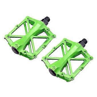 1 par cykelplatformpedaler legeringscykelpedaler grøn cykelpedal BMX pedal SH