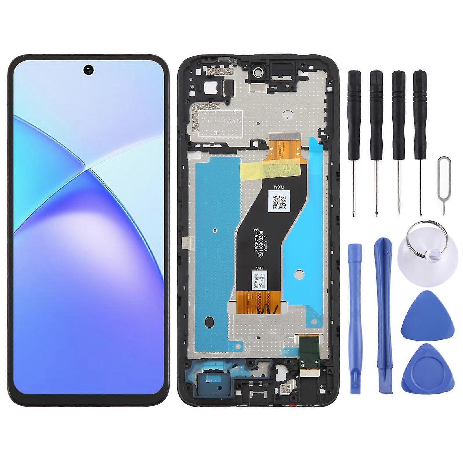 For Infinix Smart 10 X6725 COMPATIBLE LCD Screen with Frame