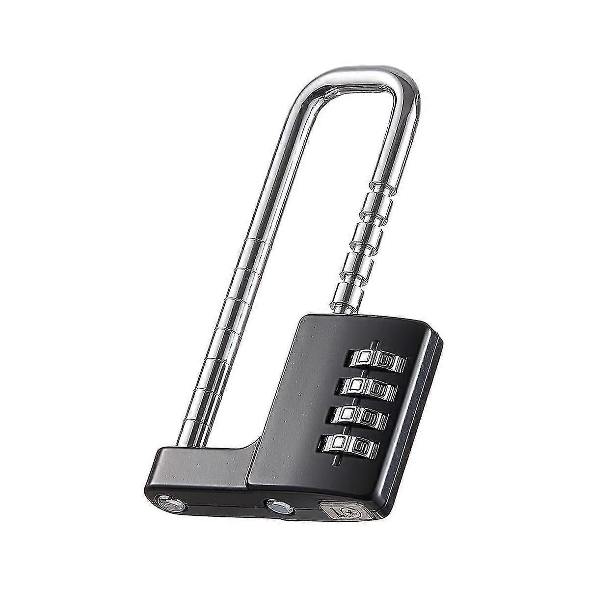 Cabinet Lock,combination Padlock,stainless Steel Gym Locker Lock Code Long Adjustable Shackle Lock