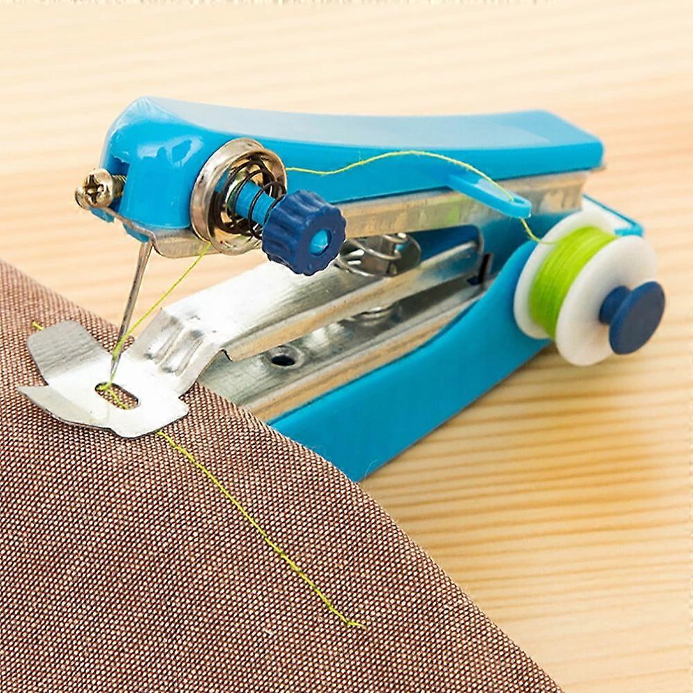 Portable Needlework Cordless Mini Hand-Held Clothes Fabrics Sewing Machine