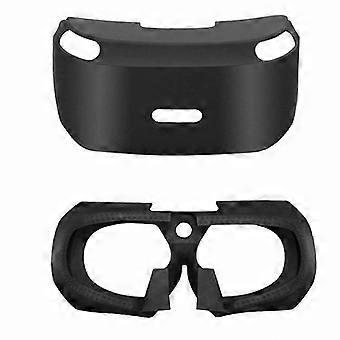 Soft VR Headset Rutschfeste Silikonabdeckung Schutzhülle 3D-Augenmaske für PS4 VR PSVR Virtual Reality Brille Controller