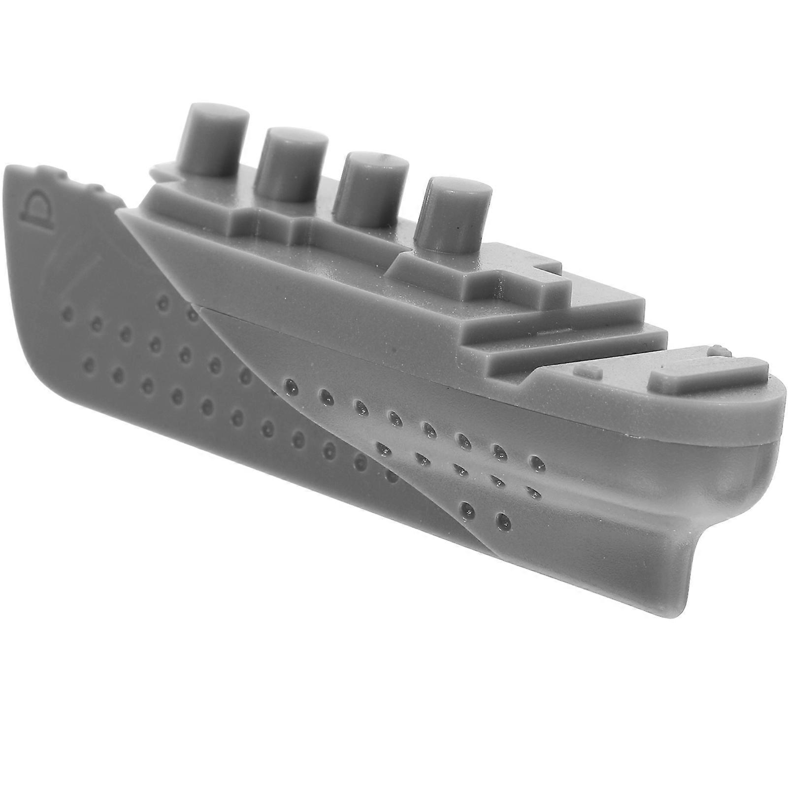 ABS Grey Ship Bookmark for Reading Use 5Pcs Decorative Set