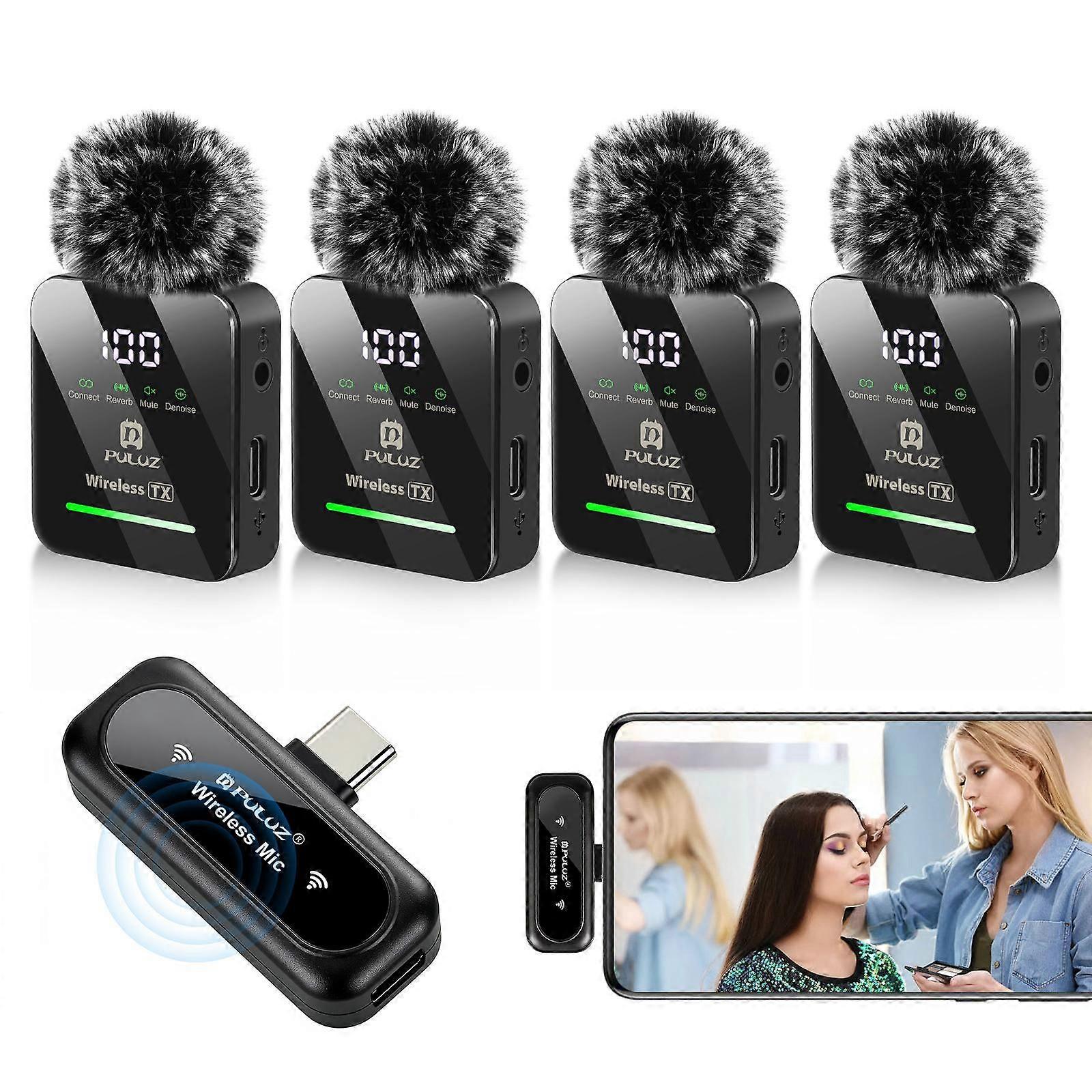 PULUZ Wireless Lavalier Microphone for Type-C Phone