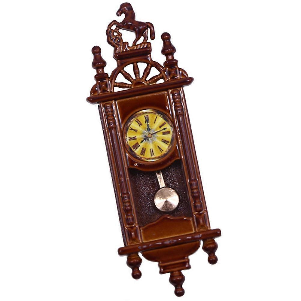Miniature Pendulum Clock for Decoration Vintage Pendulum Clock Ornament