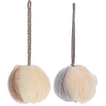 Shower Ball Bathing Scrubber for 4Pcs Assorted Color Bath Shower Mesh Puff