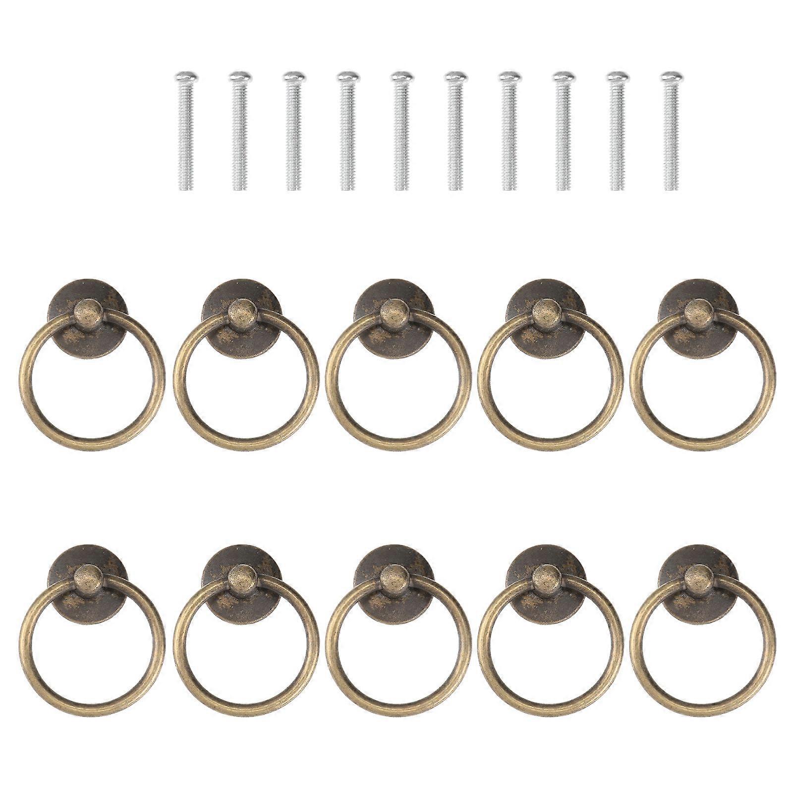 Circular Door Handle for Cabinet Drawer 12Pcs Pull Ring Knob