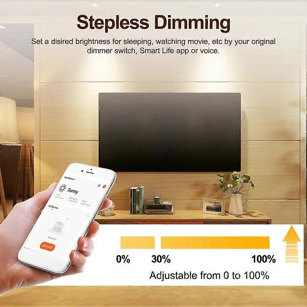 Smart Zigbee Dimmer Switch Module Mini Dimmable Light Switch LED Controller Tuya Smart Life Control Voice for Home