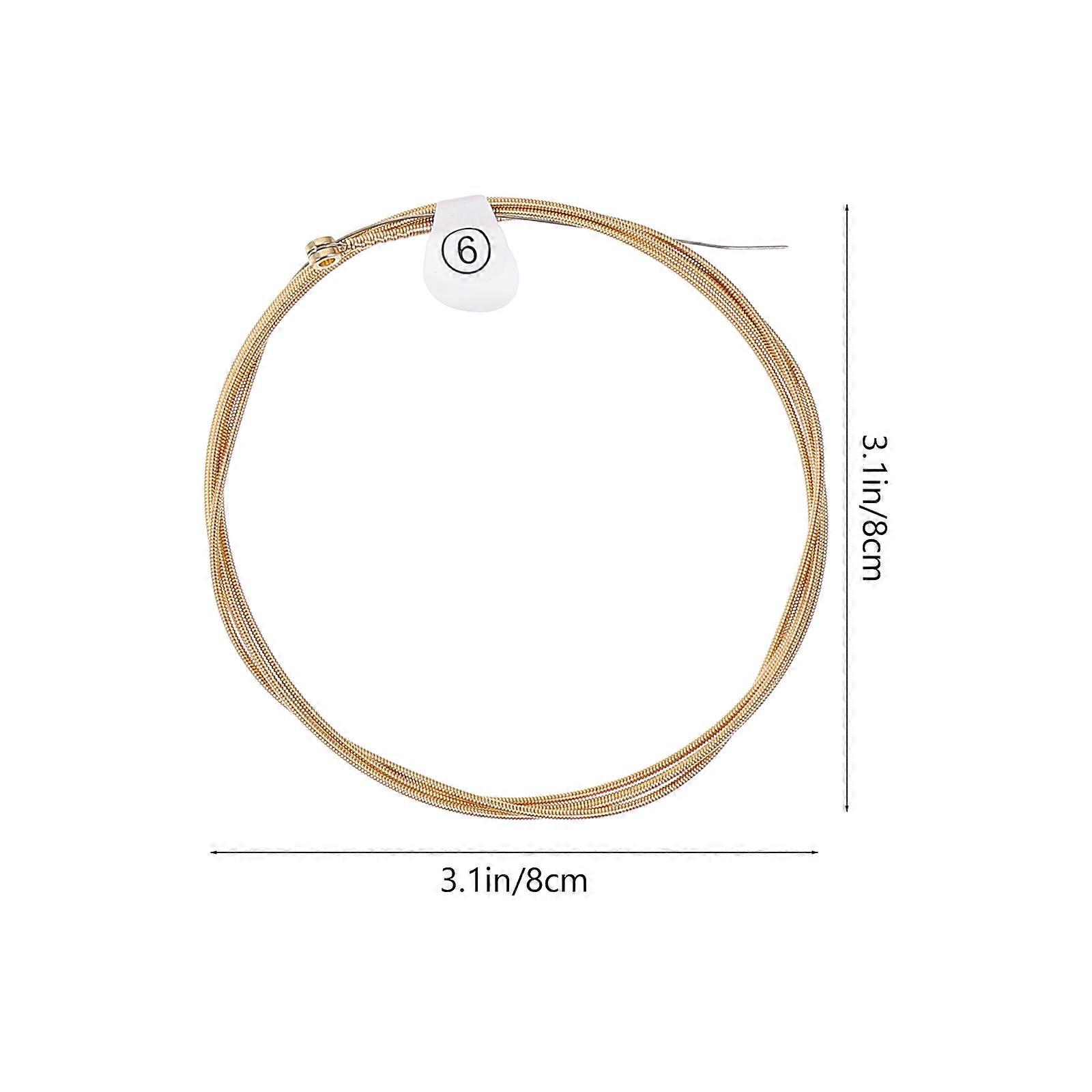 Guitar Strings Set for Replacement Including 1Set Practical Folk Guitar Strings