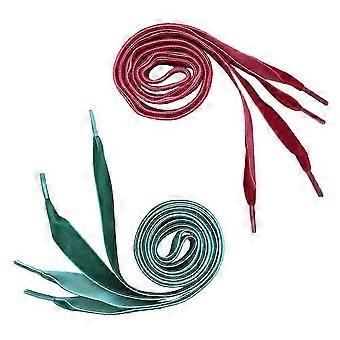 Silk Velvet Shoelaces Wide Flat Shoe Lace for Shoe Use 2Pairs