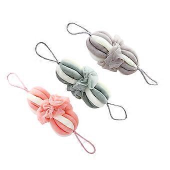 Bathing Supplies Long Bath Ball for Shower Use 3Pcs Colorful Mesh
