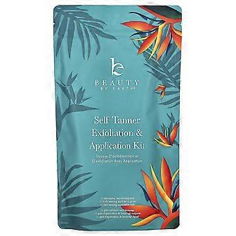Beauty By Earth, Self Tanner Exfoliation & Application Kit , 3 Piece Set