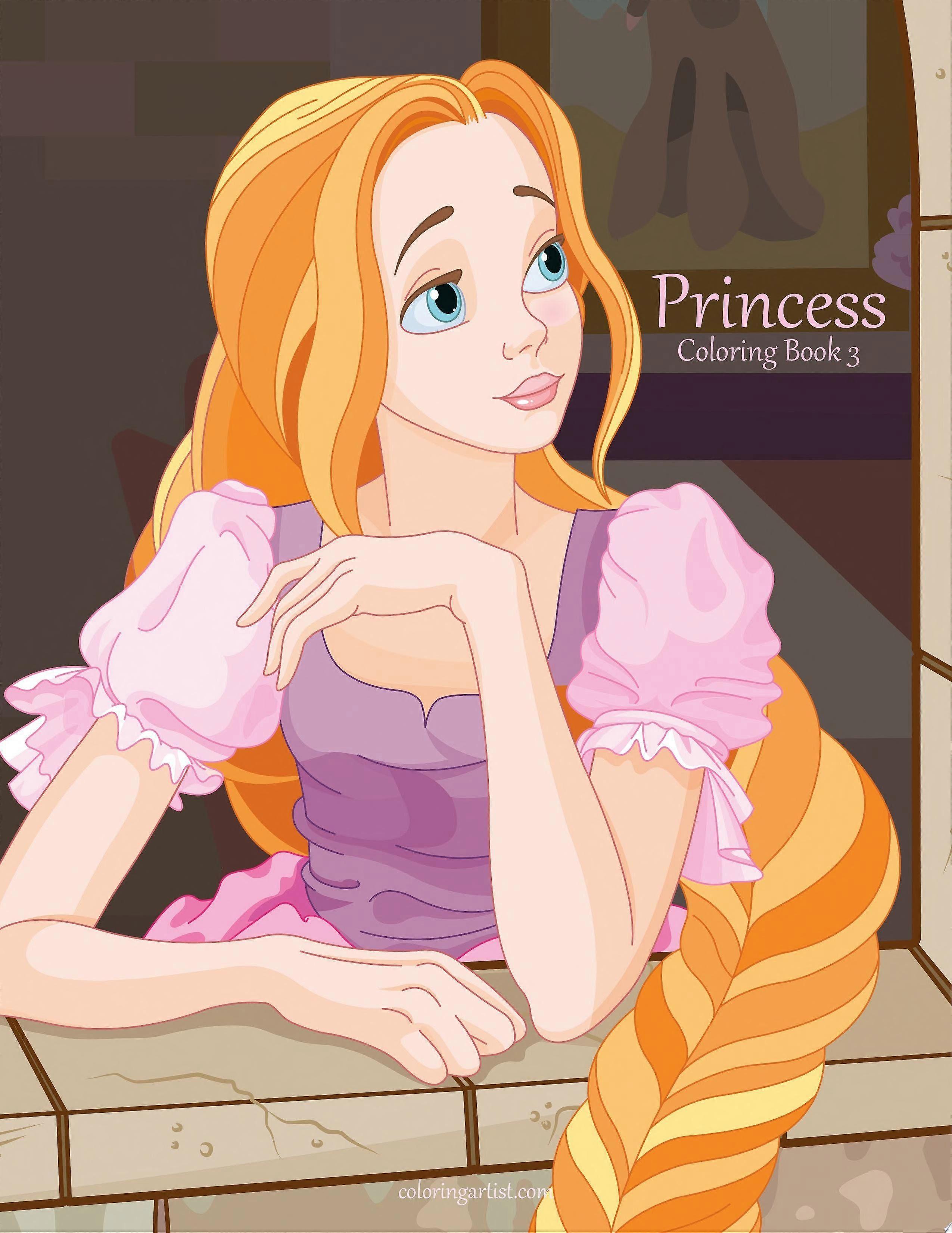 Princess coloring book 3