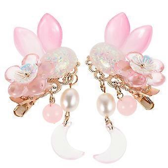 Chinesischer Stil Hanfu Haarschmuck Kinder Vintage Haarnadeln mit Quasten Niedliche Kaninchen geformte Haarspangen für die Partybühne